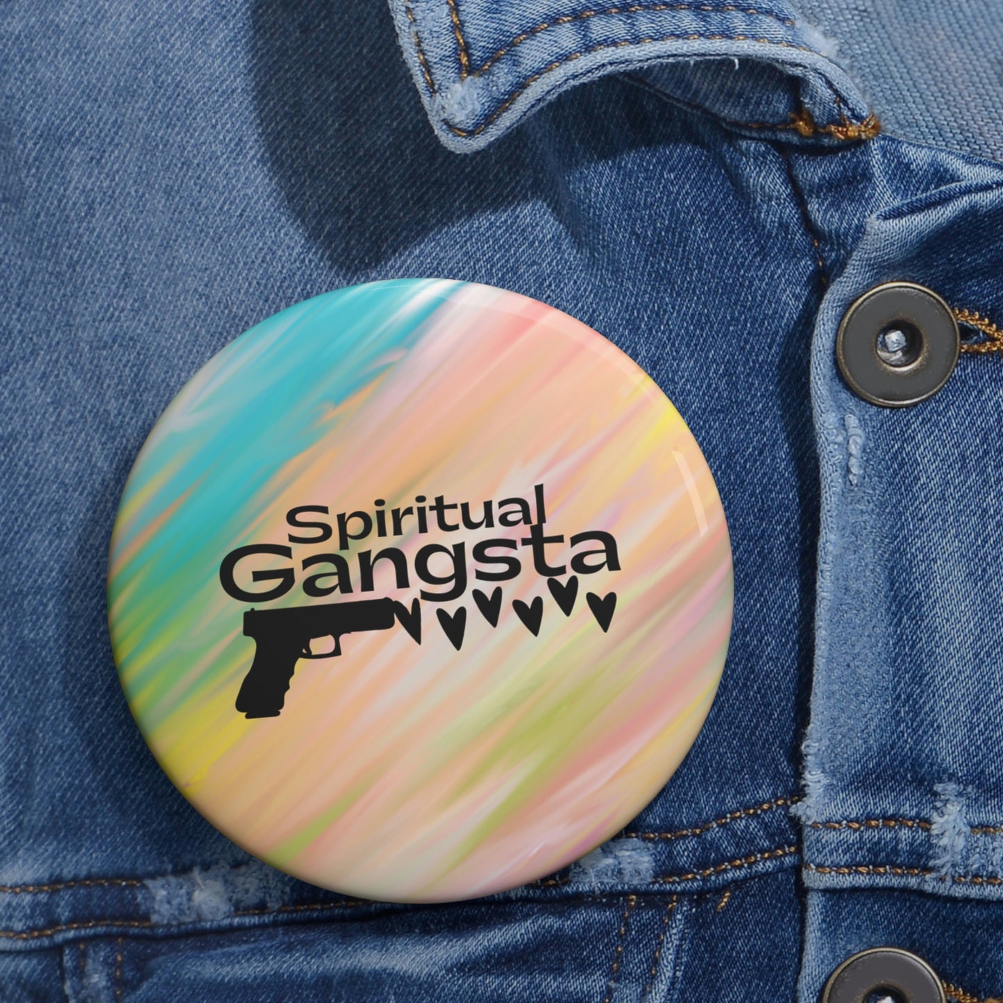 Spiritual Gangsta Pin Buttons