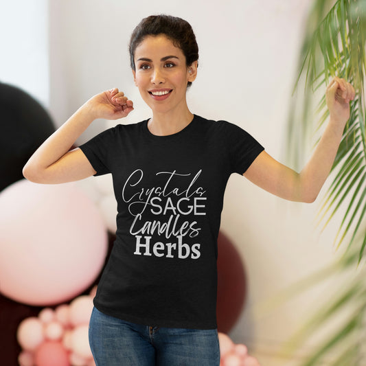 Crystals Sage Candles Herbs Women's Triblend Tee