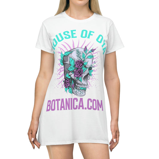 House of Oya Botanica All Over Print T-Shirt Dress