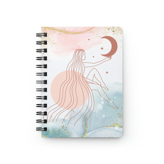 Rose Gold Moon Journals, Luna Journal, Hardback Physical Blank Book