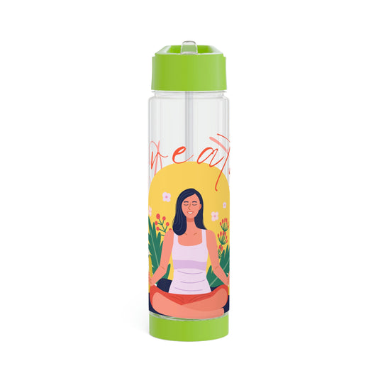 Breathe Yoga Infuser Water Bottle