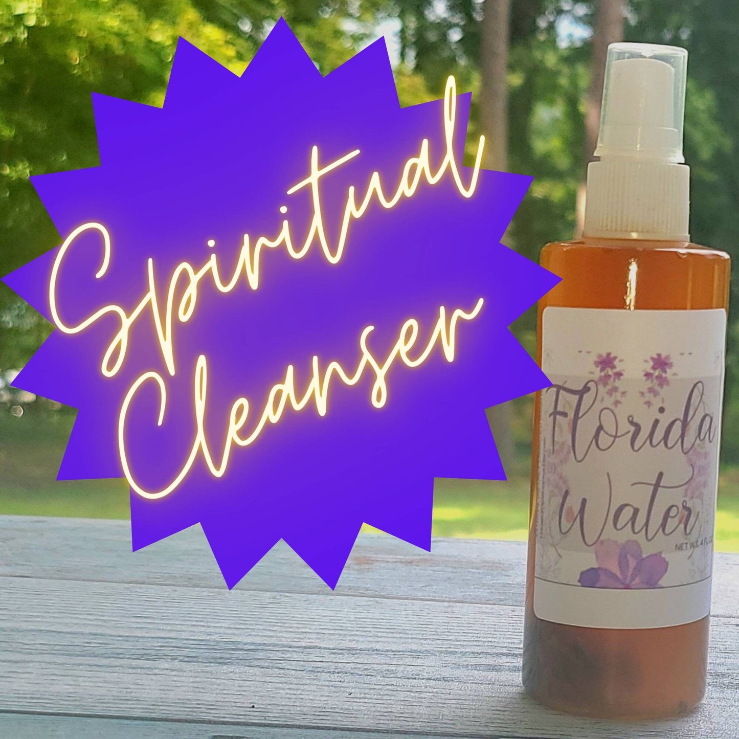 Florida Water, Cleansing Highly, Concentrated Spiritual, 4 oz, Fine Mist, Spray Bottle, Ritual Spell Magick