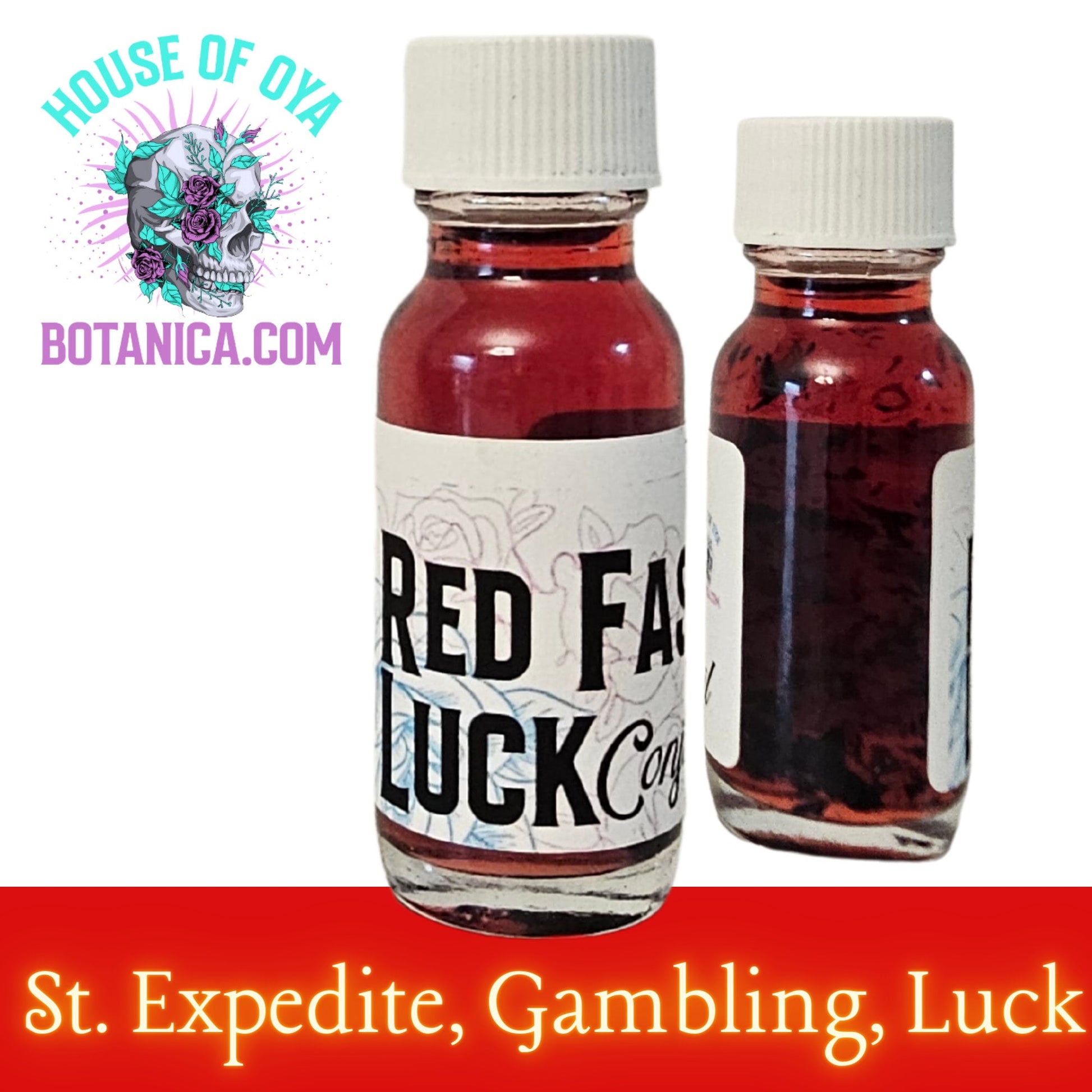 Money oil, Red Fast Luck, Conjure Hoodoo Oils, Gamboling, St. expedite, Witch Spells,